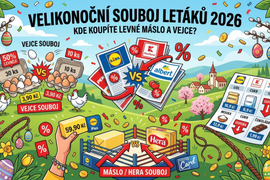 Velikonoční nákupy 2026: Kde ušetříte za vejce a máslo?
