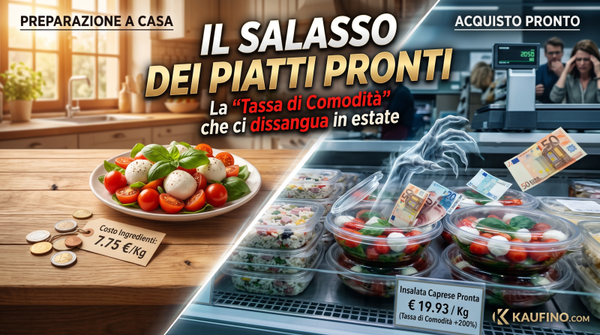 Il Salasso dei Piatti Pronti: Quanto ci costa davvero la "tassa di comodità" in estate?