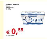 YOGURT BIANCO 2x125g in offerta
