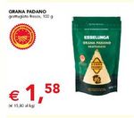 GRANA PADANO grattugiato fresco, 100 g in offerta