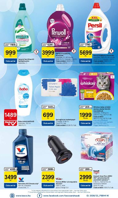 Akciós újság Tesco - Tesco szupermarket érvényes 10.15.-tól 10.21.-ig - 8 oldal