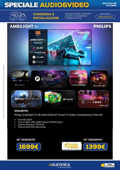 Volantino Euronics - Euronics - Audio Video valido dal 08/10 al 28/10 - pagina 15