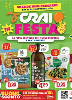 Volantini Crai da giovedì 15/10