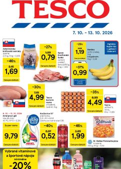 Tesco leták platný od stredy 07.10.
