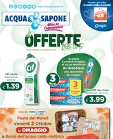 Volantini Acqua e Sapone da domenica 20/09