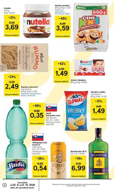 Leták Tesco - Tesco supermarket od 30.09. do 06.10. - strana 8