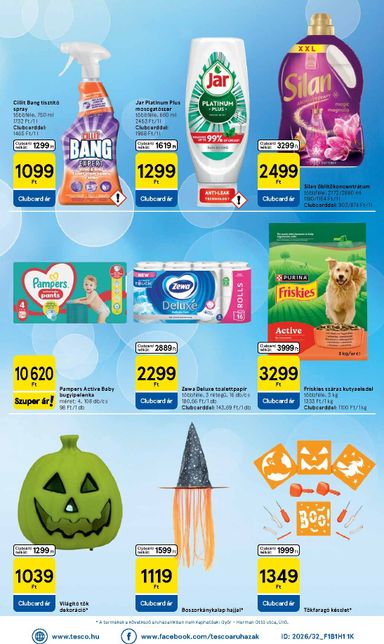 Akciós újság Tesco - Tesco szupermarket érvényes 10.08.-tól 10.14.-ig - 8 oldal