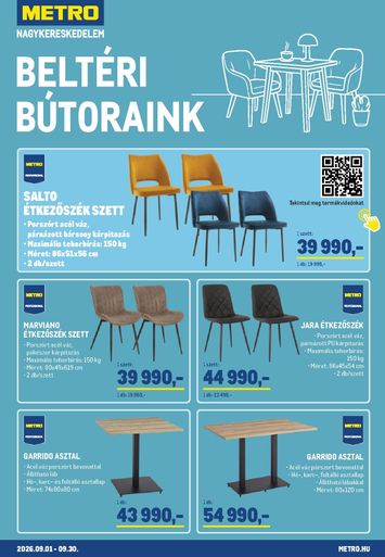 Akciós újság Metro - Metro - Beltéri bútoraink - szeptemberi kiadvány érvényes 09.01.-tól 09.30.-ig - 1 oldal