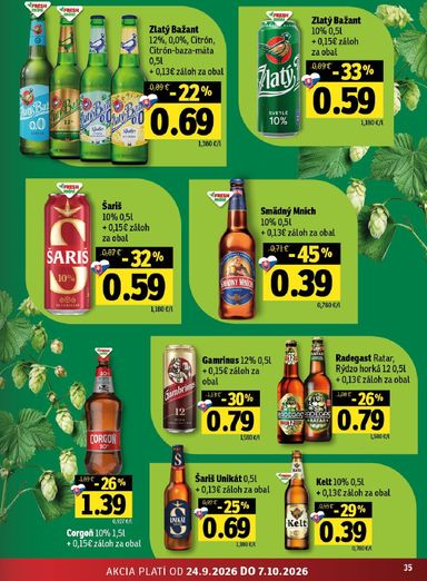 Leták FRESH - Fresh - Stredné a západné Slovensko od 24.09. do 07.10. - strana 35