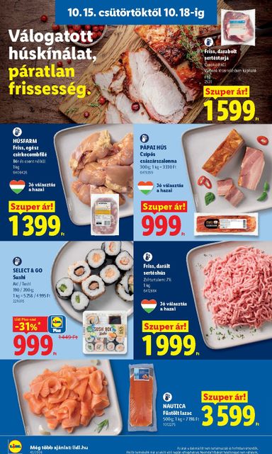 Akciós újság Lidl - Lidl érvényes 10.15.-tól 10.21.-ig - 4 oldal