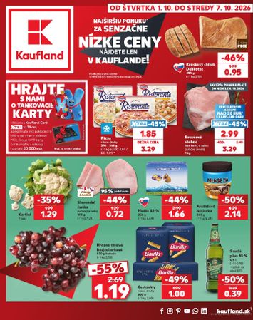 Leták Kaufland - Kaufland od 01.10. do 07.10. - strana 1