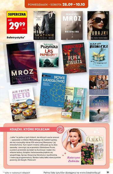 Gazetka Biedronka - Biedronka - Hity i inspiracje od 28.09. do 10.10. - strona 31