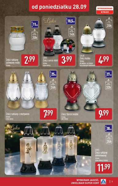 Gazetka ALDI - ALDI - Znicze i stroiki od 28.09. do 03.10. - strona 5