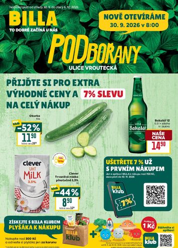 Leták Billa - Billa - Podbořany od 30.09. do 06.10. - strana 1