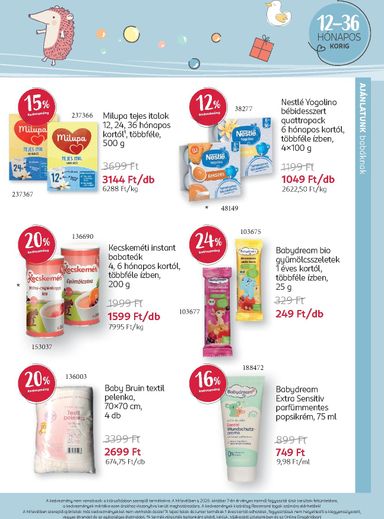Akciós újság Rossmann - Rossmann - Babaprogram érvényes 10.12.-tól 11.08.-ig - 11 oldal