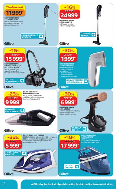 Akciós újság Auchan - Auchan - Qilive ajánlataink érvényes 10.08.-tól 10.28.-ig - 2 oldal