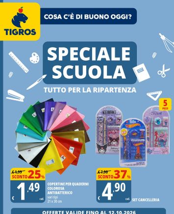 Volantino Tigros - Tigros - Scuola valido dal 28/08 al 12/10 - pagina 1