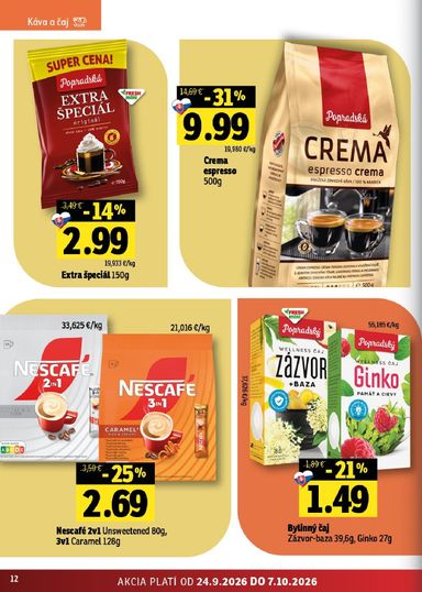 Leták FRESH - Fresh - Východné Slovensko od 24.09. do 07.10. - strana 12