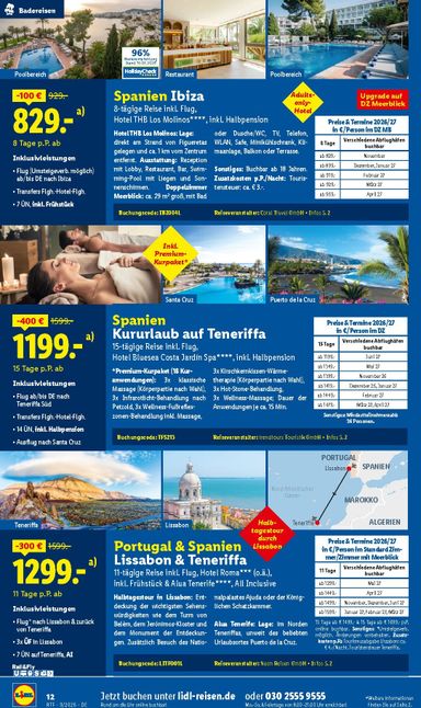 Prospekt Lidl - Lidl - Reise Highlights gültig ab 12.09. bis 15.10. - seite 12