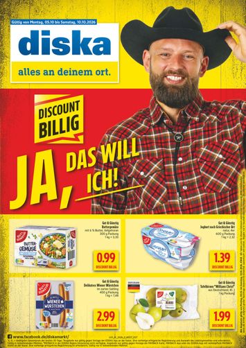 Prospekt Diska - Diska - Sachsen-Thüringen gültig ab 05.10. bis 10.10. - seite 1