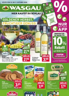 WASGAU-Prospekt von Montag 12.10.