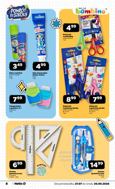 Gazetka Netto - Netto - Back to school od 27.07. do 30.09. - strona 8
