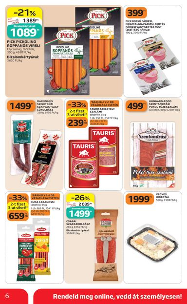 Akciós újság Auchan - Auchan szupermarket érvényes 10.08.-tól 10.14.-ig - 6 oldal