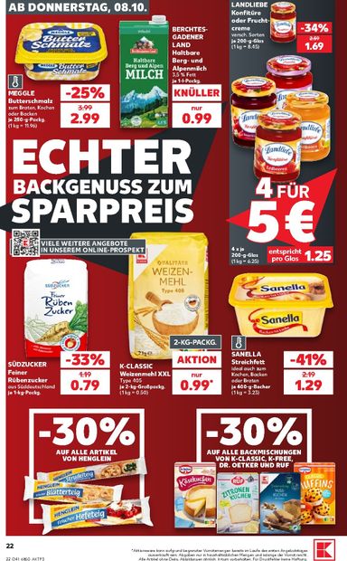 Leták Kaufland Německo - Kaufland Německo od 08.10. do 14.10. - strana 22