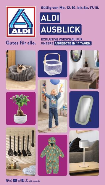 Prospekt ALDI Nord - ALDI NORD - Ausblick gültig ab 12.10. bis 17.10. - seite 1