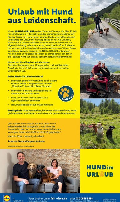 Prospekt Lidl - Lidl - Urlaub mit Hund gültig ab 29.07. bis 31.12. - seite 4