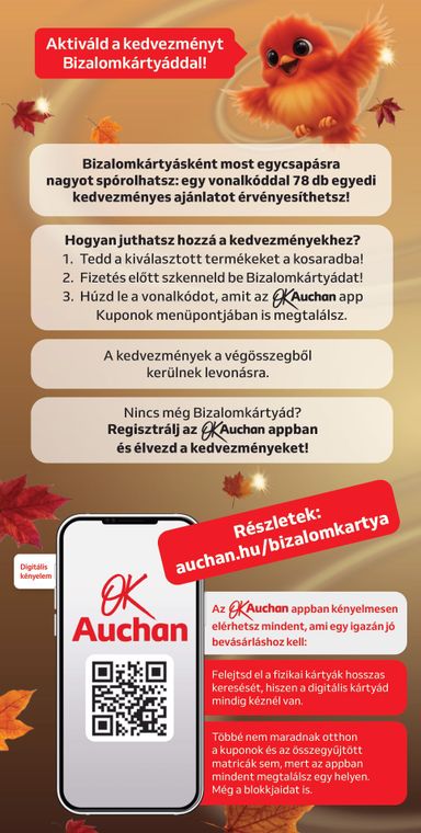 Akciós újság Auchan - Auchan - Őszi kuponnapok érvényes 10.01.-tól 10.11.-ig - 2 oldal