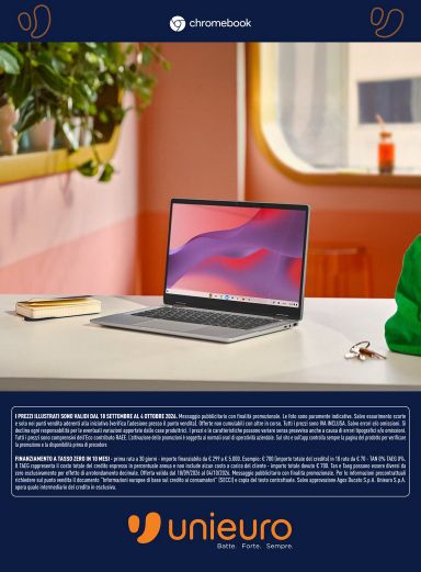 Volantino Unieuro - Unieuro - Speciale Chromebook valido dal 18/09 al 04/10 - pagina 8