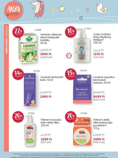 Akciós újság Rossmann - Rossmann - Babaprogram érvényes 09.14.-tól 10.11.-ig - 7 oldal