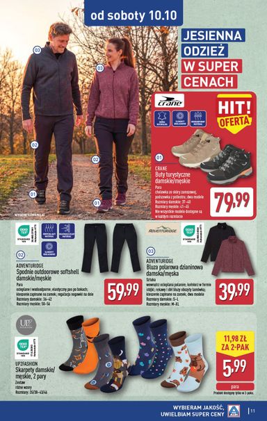 Gazetka ALDI - ALDI - Artykuły przemysłowe i tekstylia od 07.10. do 10.10. - strona 11