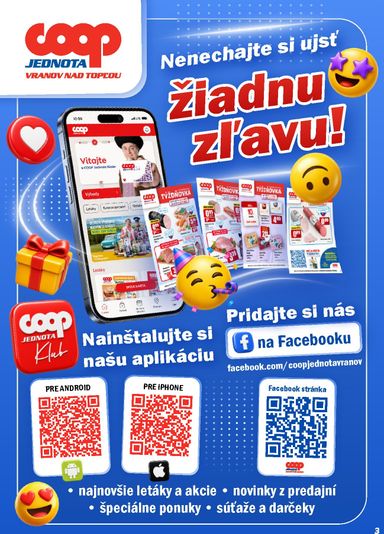 Leták COOP Jednota - COOP Jednota - Vranov nad Topľou od 24.09. do 30.09. - strana 3