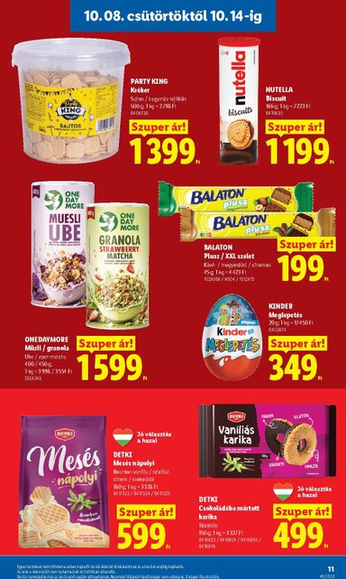 Akciós újság Lidl - Lidl érvényes 10.08.-tól 10.14.-ig - 11 oldal