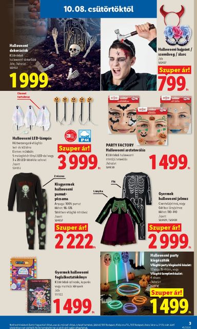 Akciós újság Lidl - Lidl - Nonfood érvényes 10.08.-tól 10.14.-ig - 3 oldal