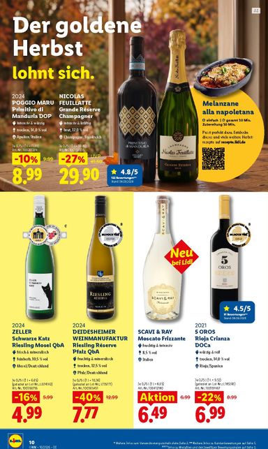 Prospekt Lidl - Lidl - Wein & Spirituosen gültig ab 01.10. bis 31.10. - seite 10