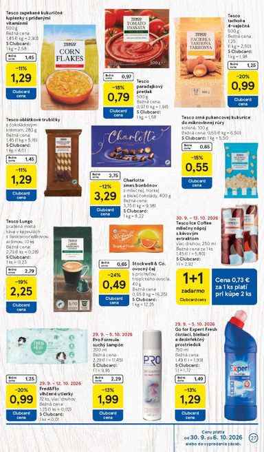 Leták Tesco - Tesco od 30.09. do 06.10. - strana 27