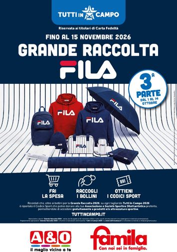 Volantino Famila - Famila - Prodotti Sponsor valido dal 01/10 al 15/11 - pagina 1
