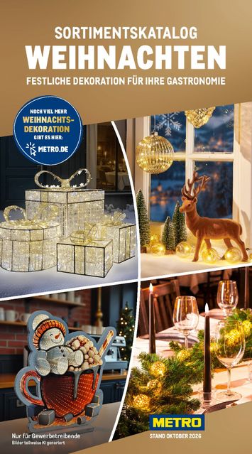 Prospekt METRO - Metro - Weihnachten gültig ab 01.10. bis 31.10. - seite 1