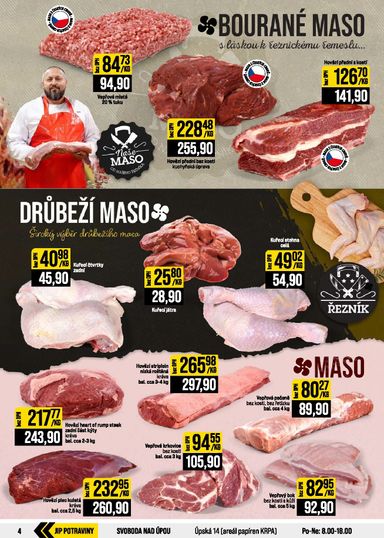 Leták JIP - JIP - Svět potravin - Brno, Ostrava - Hrabová, Praha - Bořanovice, Jilemnice, Karlovy Vary, Olomouc, Pardubice, Zlín, Polička od 07.10. do 13.10. - strana 4