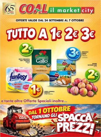 Volantino Coal - Coal il Market City valido dal 24/09 al 07/10 - pagina 1