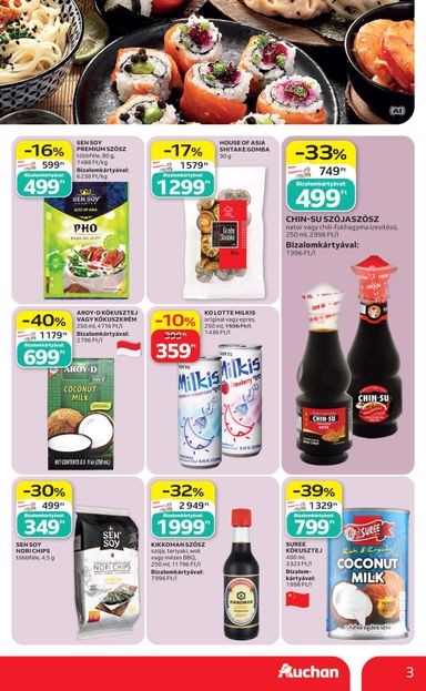 Akciós újság Auchan - Auchan - Ázsiai ajánlataink érvényes 10.08.-tól 10.21.-ig - 3 oldal