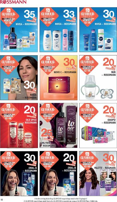 Akciós újság Rossmann - Rossmann - Glamour-napok érvényes 10.12.-tól 10.18.-ig - 12 oldal