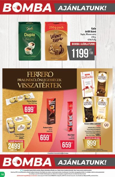 Akciós újság Coop - Coop - Alföld érvényes 10.15.-tól 10.21.-ig - 16 oldal