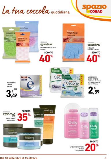 Volantino Spazio Conad - Spazio Conad - Catalogo Bellezza - Roma valido dal 18/09 al 15/10 - pagina 9