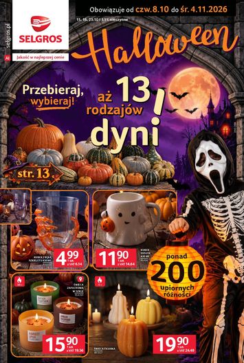 Gazetka Selgros - Selgros cash&carry - Katalog Halloween od 08.10. do 04.11. - strona 1