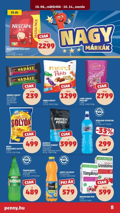 Akciós újság PENNY - PENNY érvényes 10.08.-tól 10.14.-ig - 10 oldal