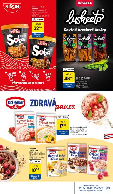 Leták Tesco - Tesco - Značky, které máte rádi od 30.09. do 27.10. - strana 17